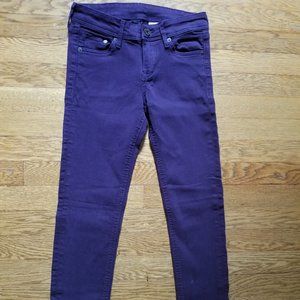 H&M Deep Purple Skinny Low Waist Jeans (24)